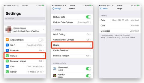 How To Check Cellular Data Usage On iOS 11