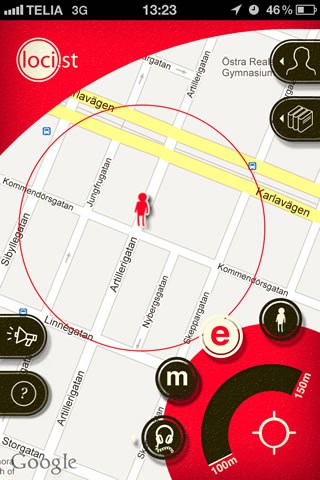 Loci.st phone tracker app for Iphone