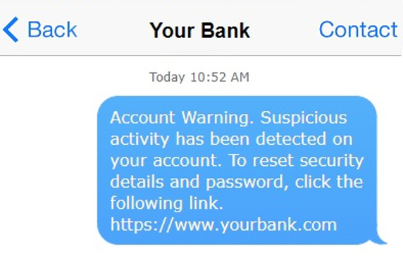 Phishing Text Message Bank